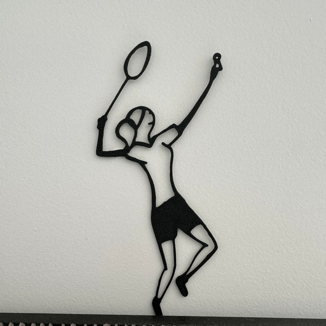La joueuse de badminton