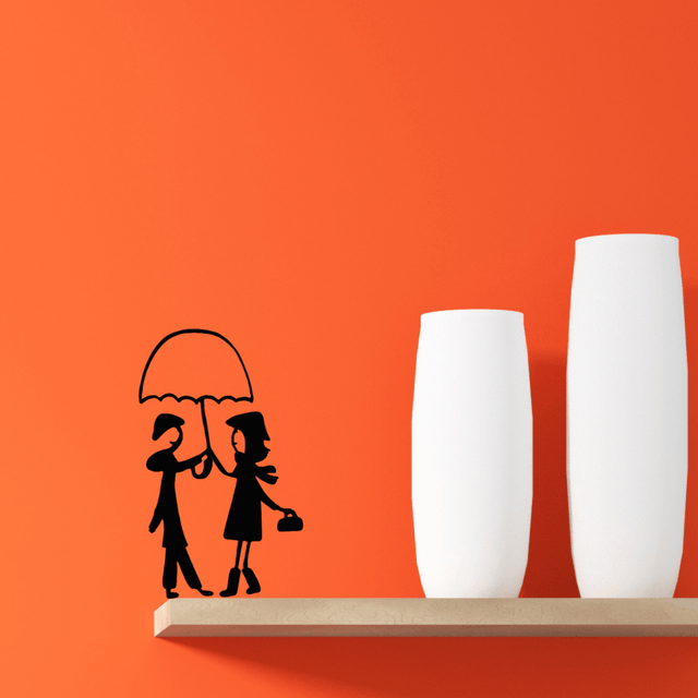 Couple parapluie