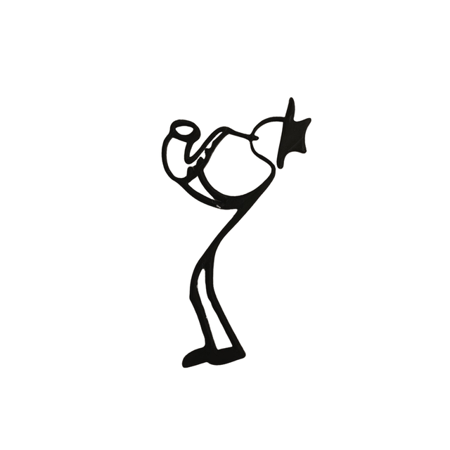 Saxophoniste debout 