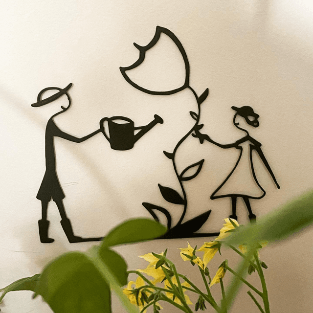 Couple au jardin