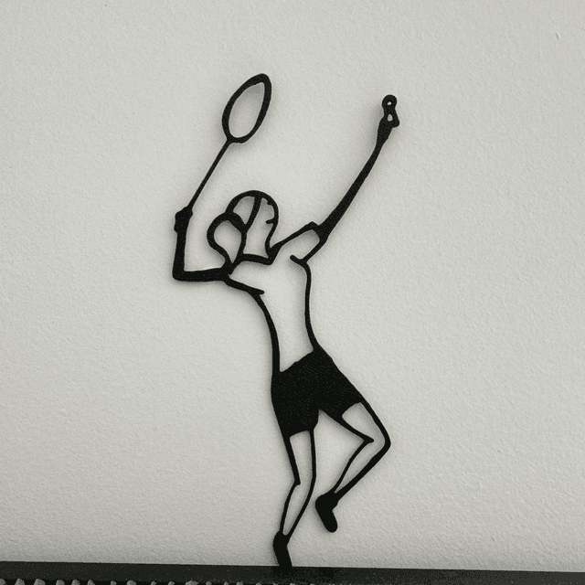 La joueuse de badminton