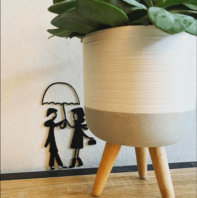 Couple parapluie