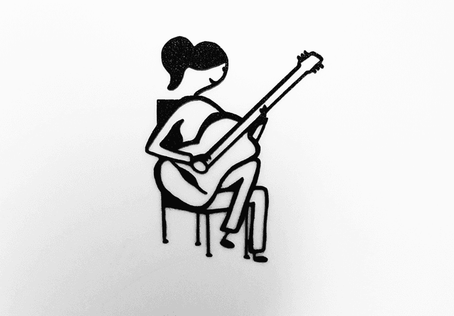 Guitariste femme 